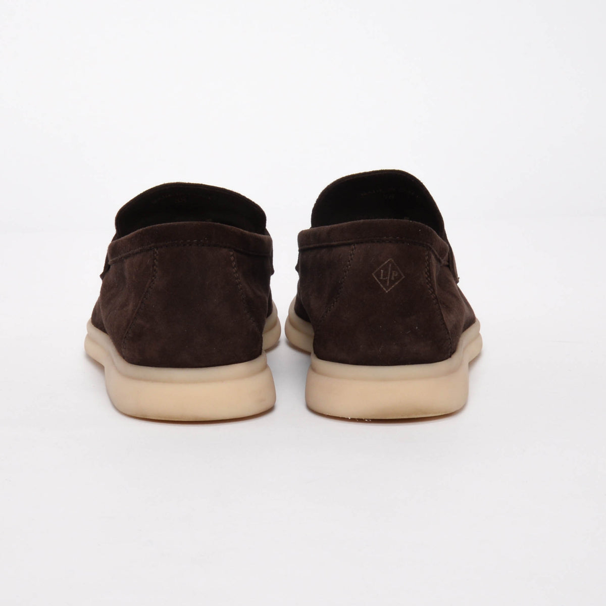 Loro Piana Chocolate Suede Summer Charms Walk Loafers 38