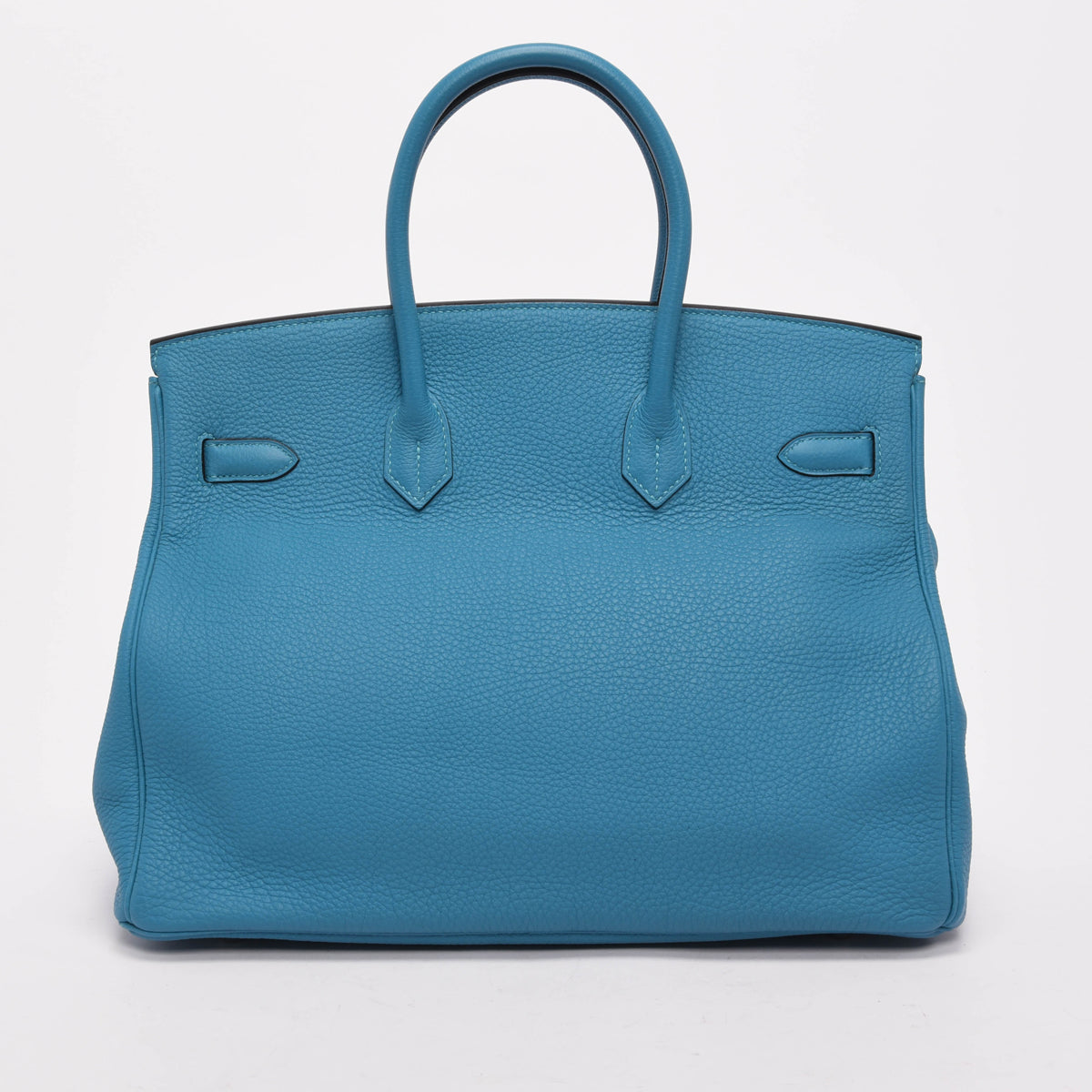 Hermes Blue Paon Togo Birkin 35 PHW