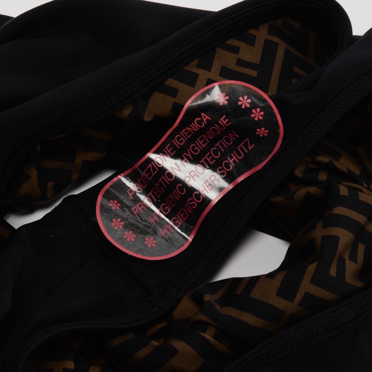 Fendi Tobacco Lycra FF Reversible Swimsuit IT 46