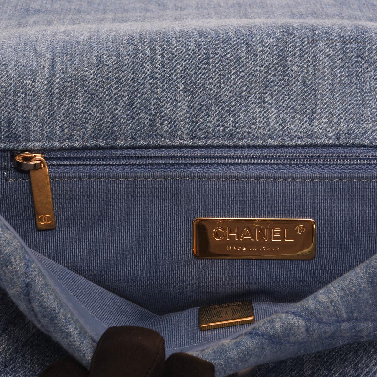 Chanel Light Quilted Denim 19 Flap Bag