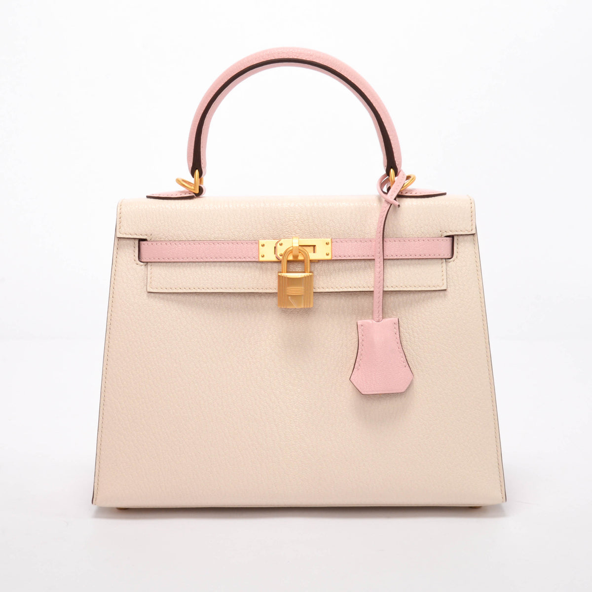 Hermes HSS Craie & Rose Sakura Chevre Mysore Kelly 25