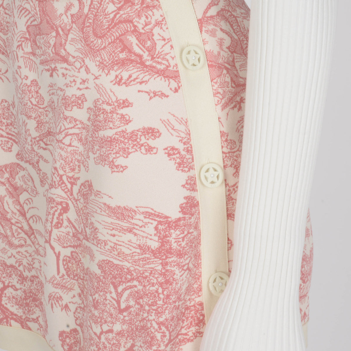 Dior Pink Toile de Jouy Sauvage Dioriviera Mini Skirt FR 36