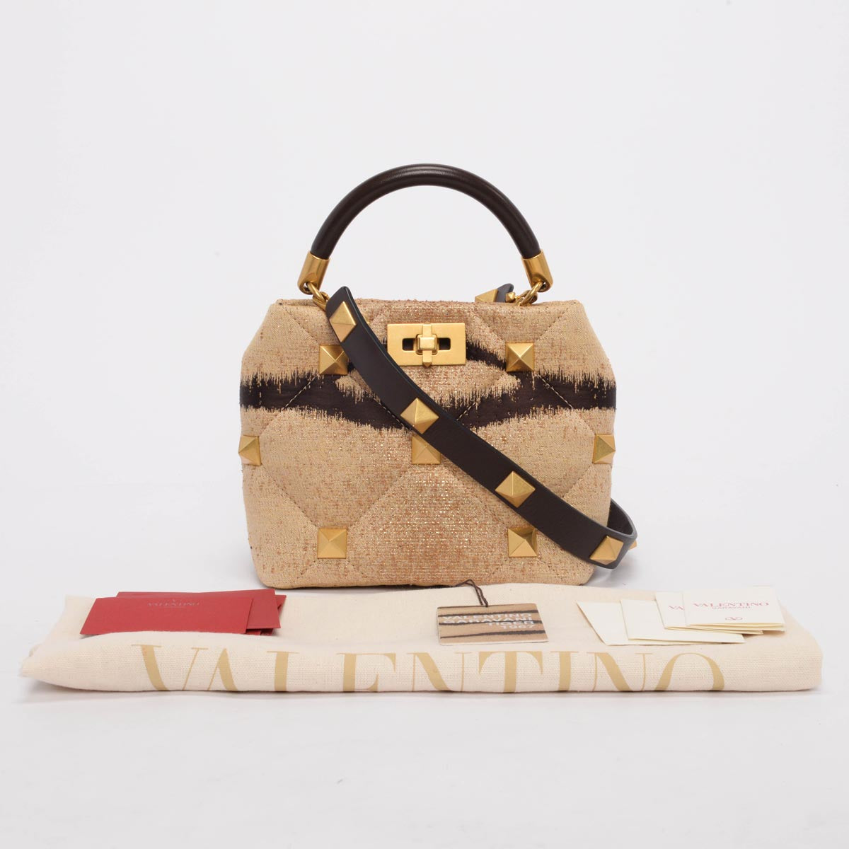 Valentino Jacquard Tiger 1967 Roman Stud Bag