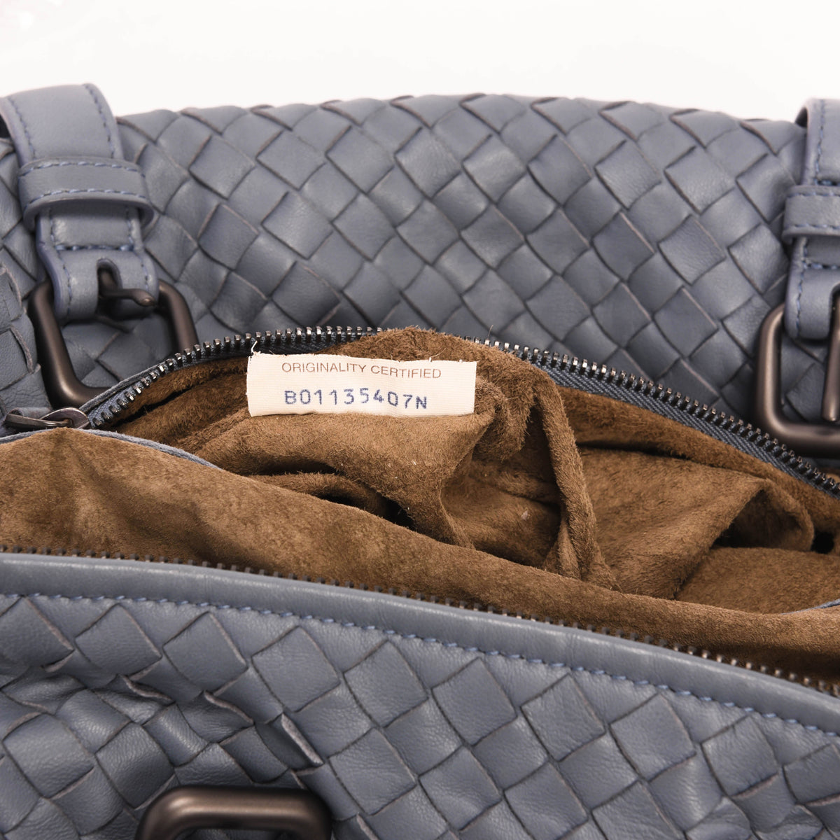 Bottega Veneta Light Purple Intrecciato Montaigne Bag