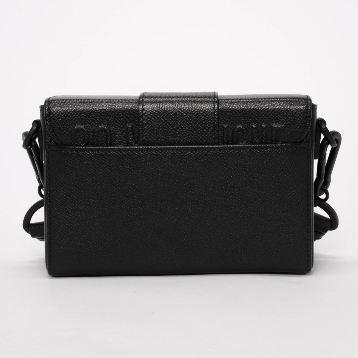 Dior Black Ultramatte Grained Calfskin 30 Montaigne Box Bag