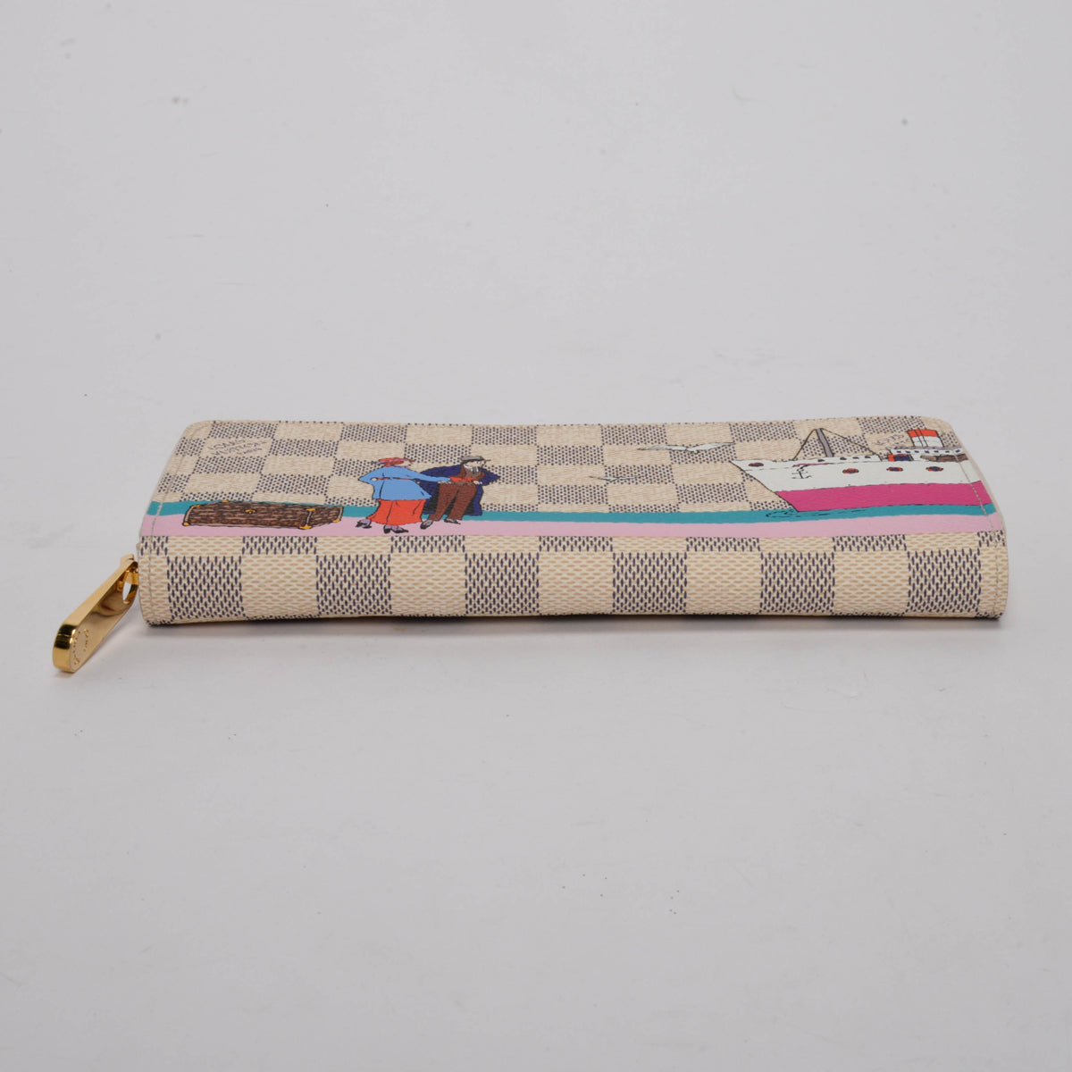 Louis Vuitton Damier Azur Transatlantic Cruises Zippy Wallet