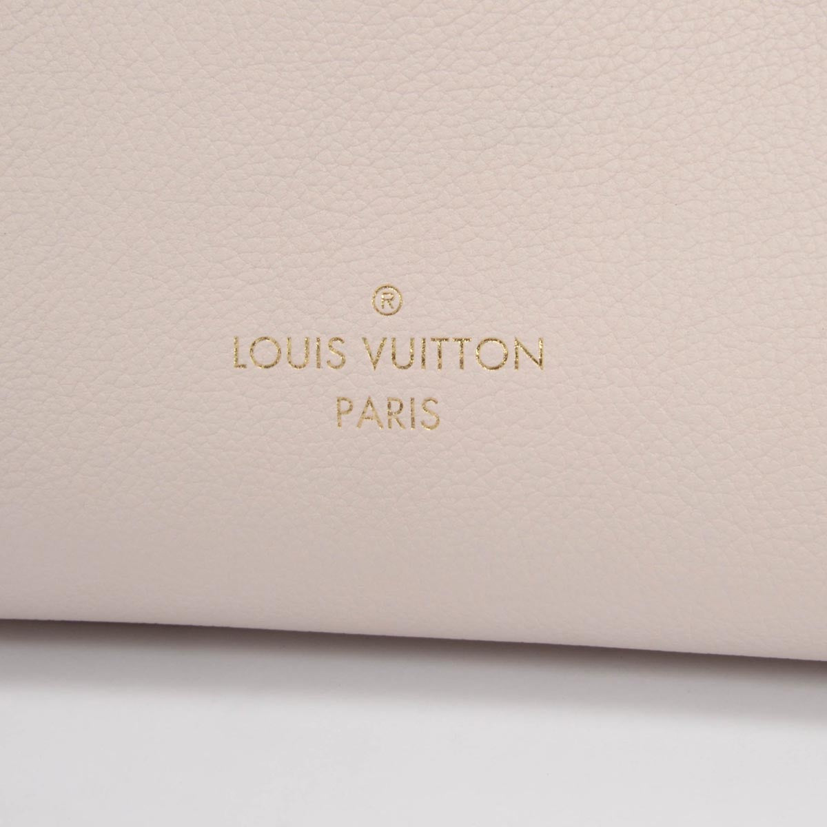 Louis Vuitton Greige Mahina Calfskin On My Side MM