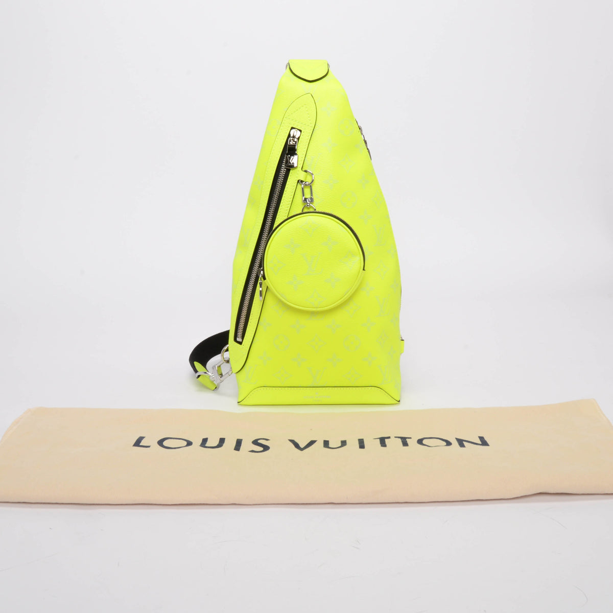 Louis Vuitton Neon Yellow Taigarama Duo Slingbag