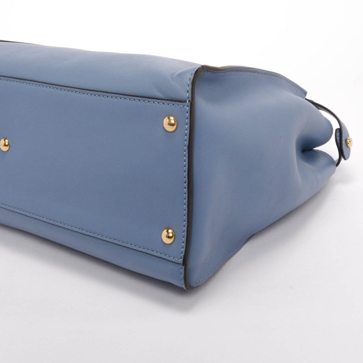 Fendi Light Blue & Tortoiseshell Calfskin Large Peekaboo Bag