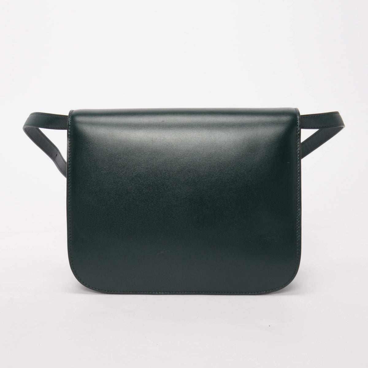 Celine Forest Green Box Calf Classic Box Bag
