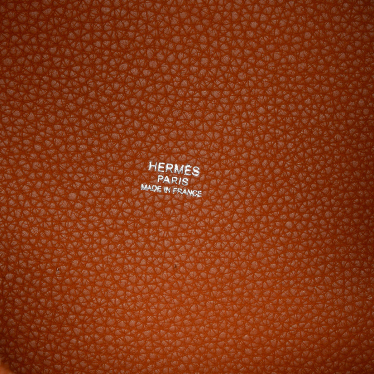 Hermes Orange Clemence Picotin 22