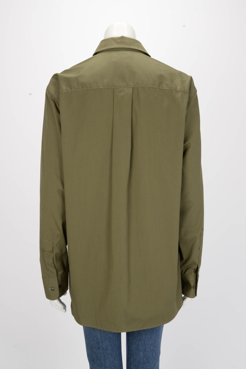 Wardrobe NYC Military Cotton Oversized Shirt S