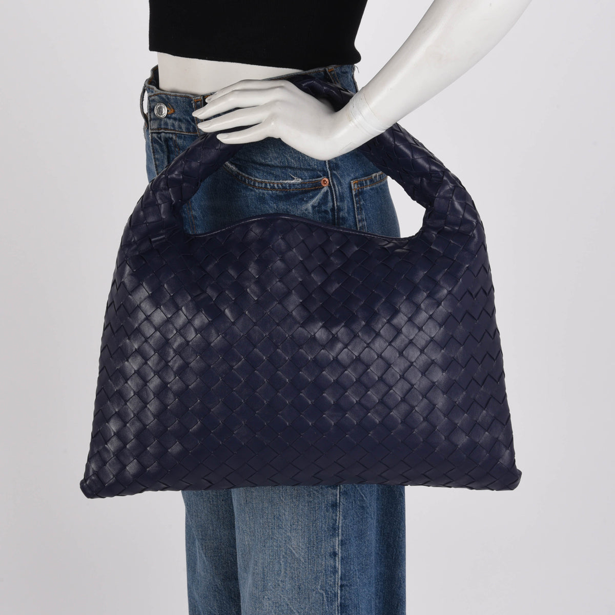 Bottega Veneta Purple Intrecciato Large Veneta Hobo Bag