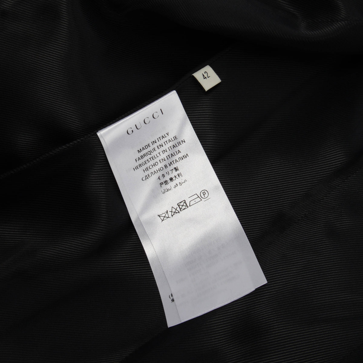 Gucci Black Wool GG Web Trim Longline Coat IT 42
