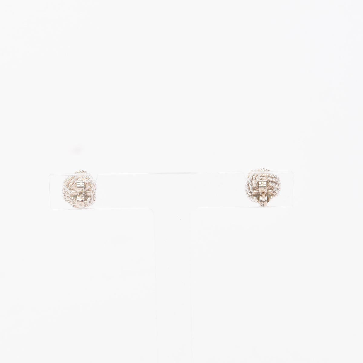 Tiffany & Co Sterling Silver Somerset Twist Knot Earrings