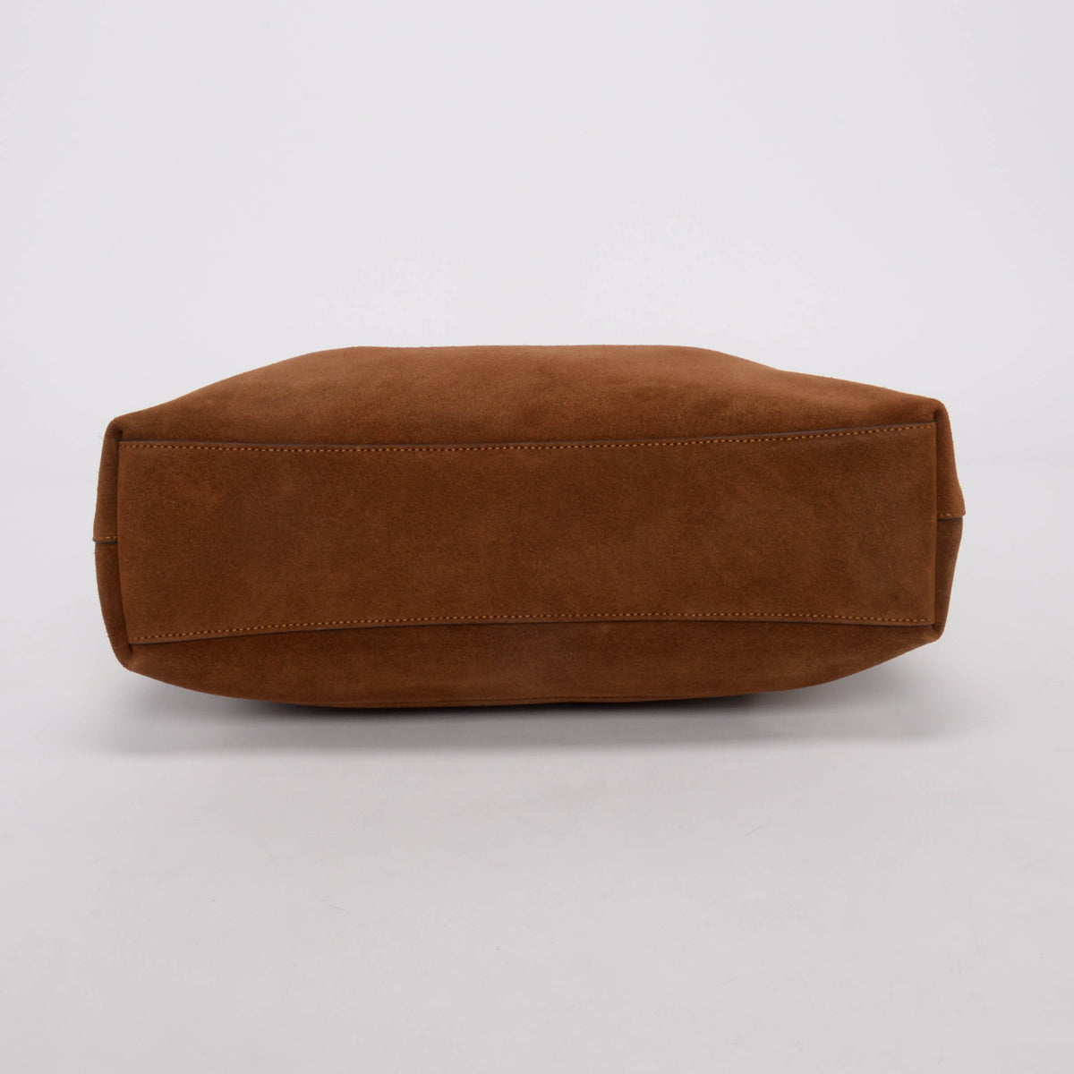 Coach Warm Brown Suede Brooklyn 34 Shoulder Bag