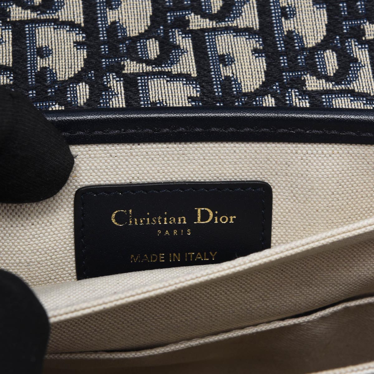 Dior Blue Oblique Jacquard DiorAddict Messenger Bag