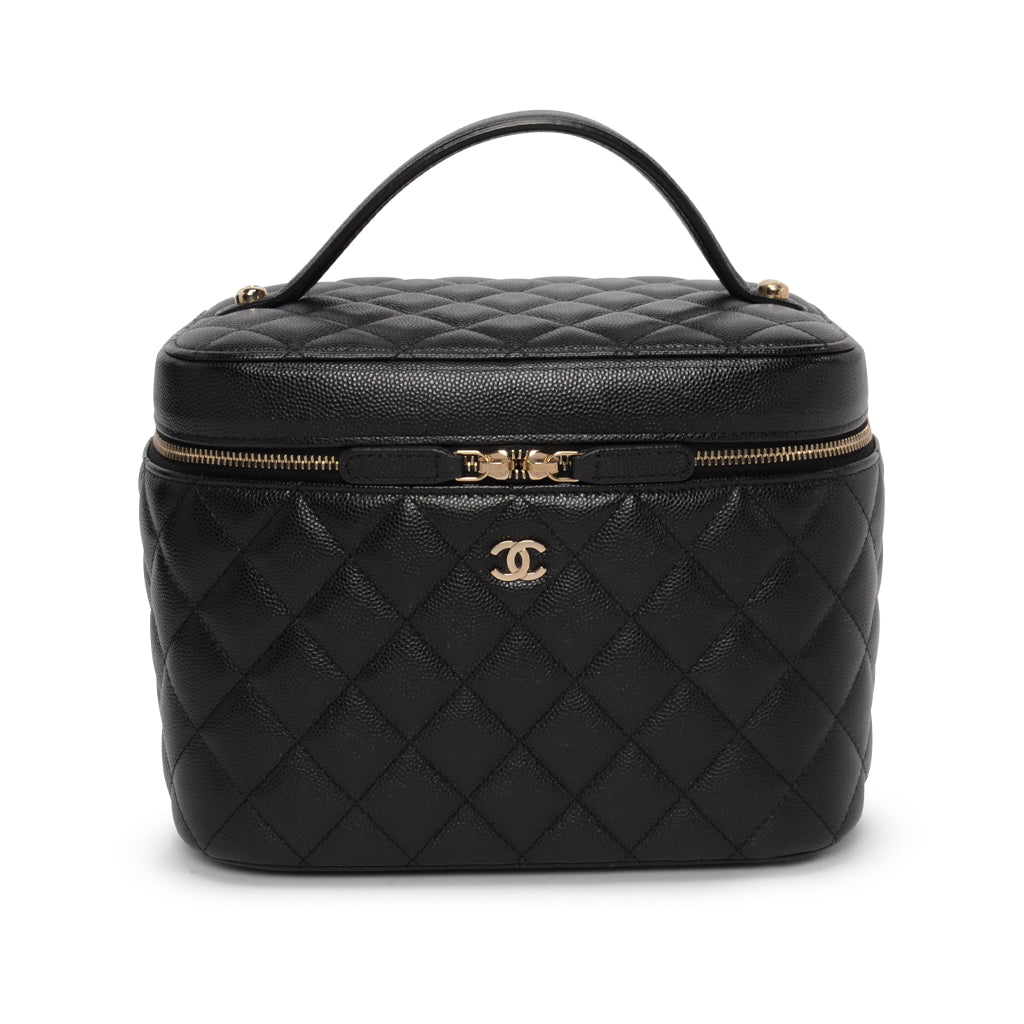 Chanel Black Caviar Vanity Case