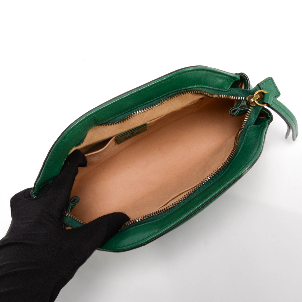 Gucci Emerald Green Calfskin Re(Belle) Small Shoulder Bag
