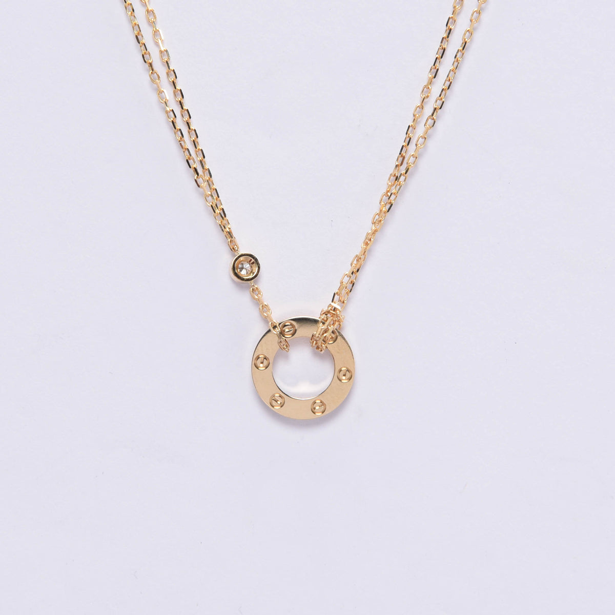 Cartier 18k Yellow Gold & Diamonds Love Pendant Necklace