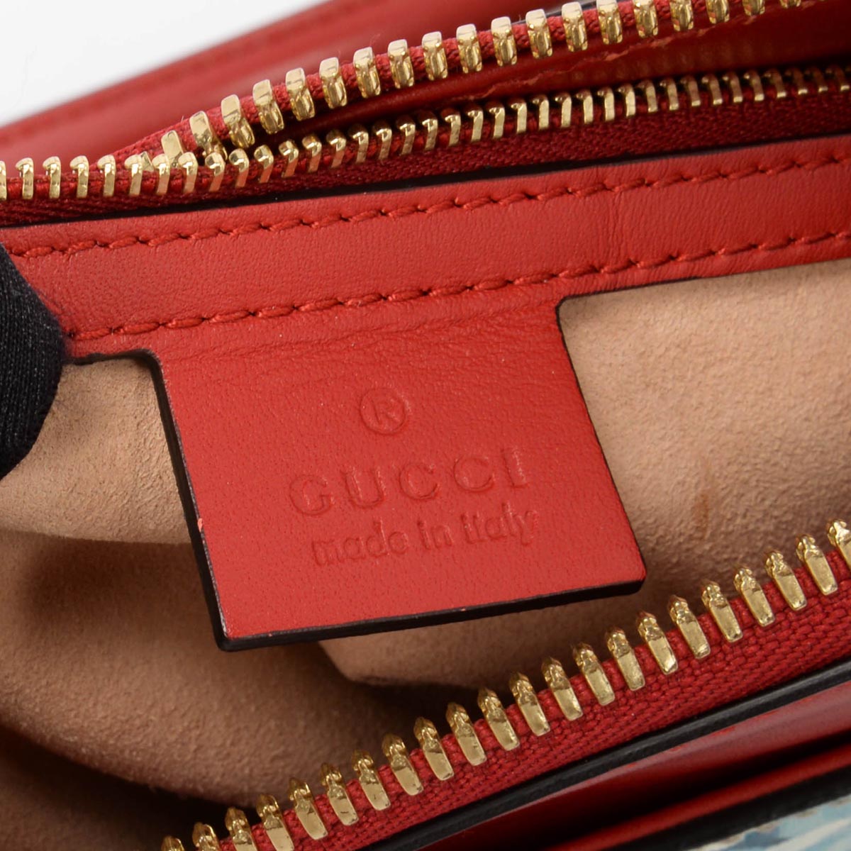Gucci Red GG Supreme Blooms Medium Zip Tote