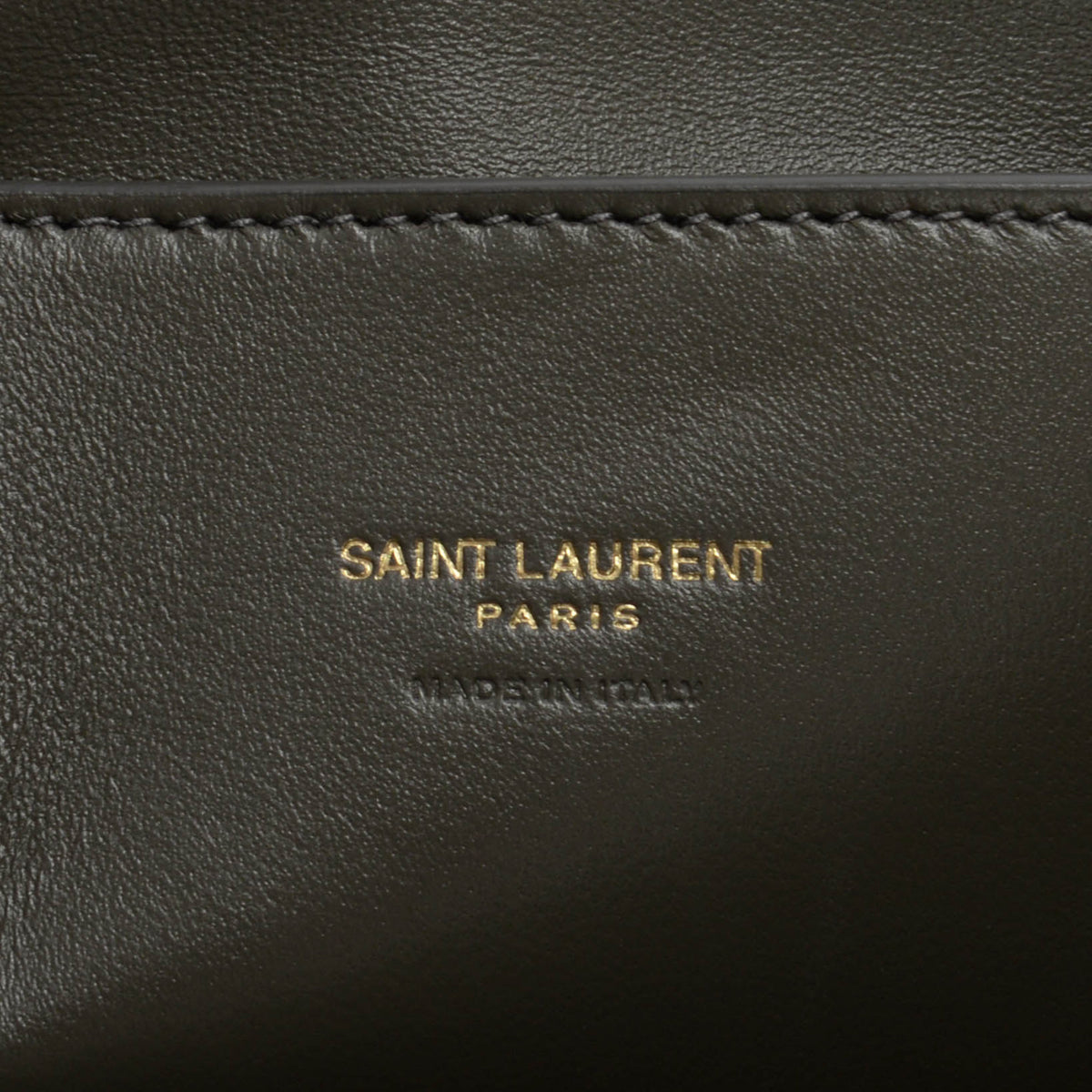 Saint Laurent Khaki Suede Medium Reversible Kate Flap Bag