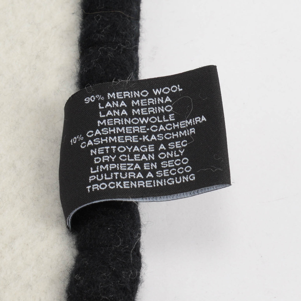 Hermes Ecru & Noir Wool & Cashmere Avalon III Throw Blanket
