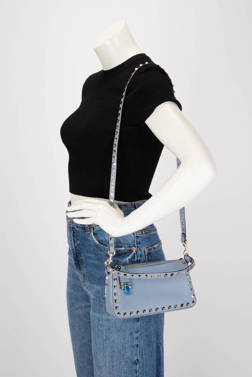 Valentino Niagara Grainy Calfskin Small Cross Body Bag