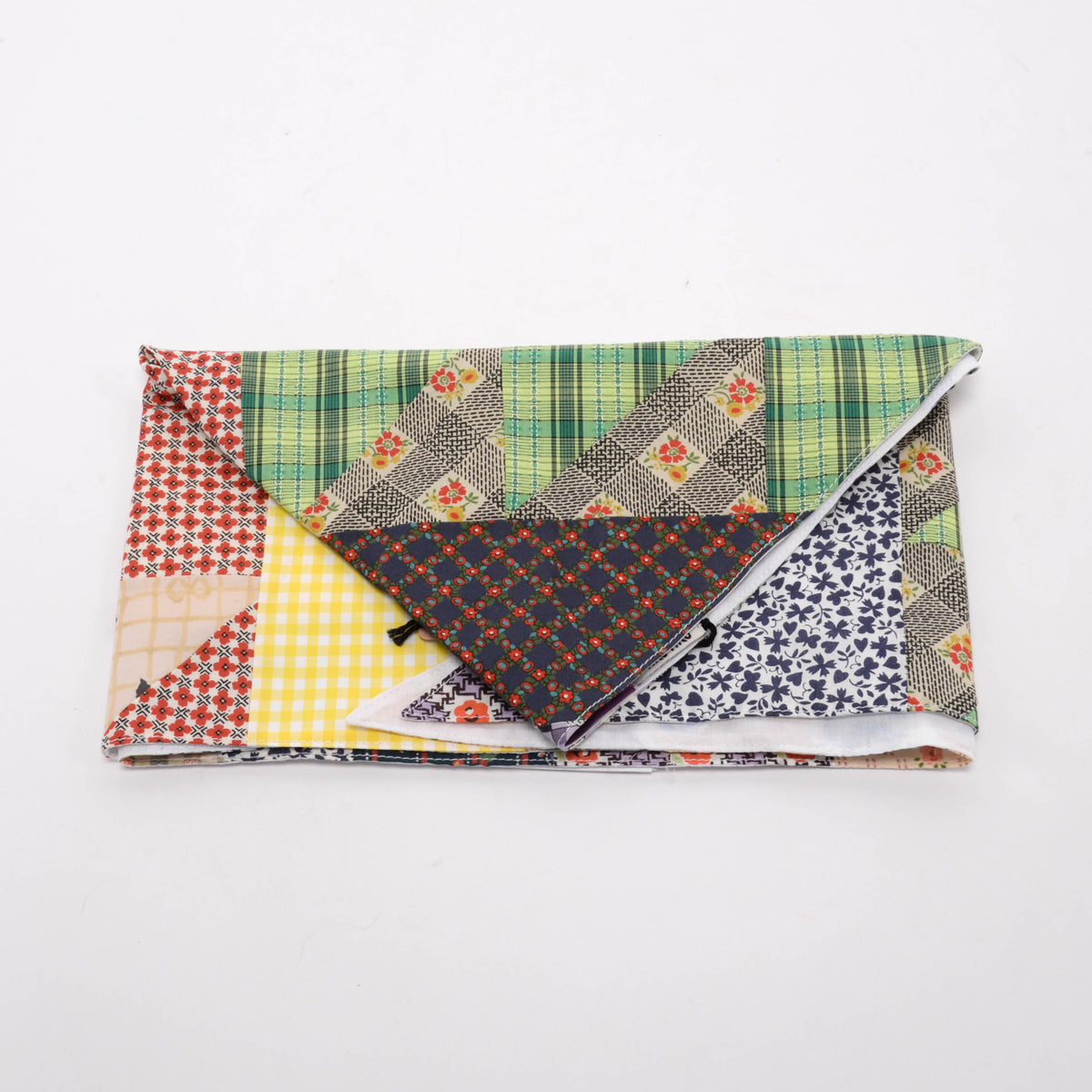 Miu Miu Multi Colour Cotton Liberty Patchwork Scarf