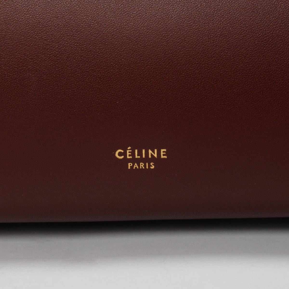 Celine Burgundy & Black Smooth Calfskin Belt Bag