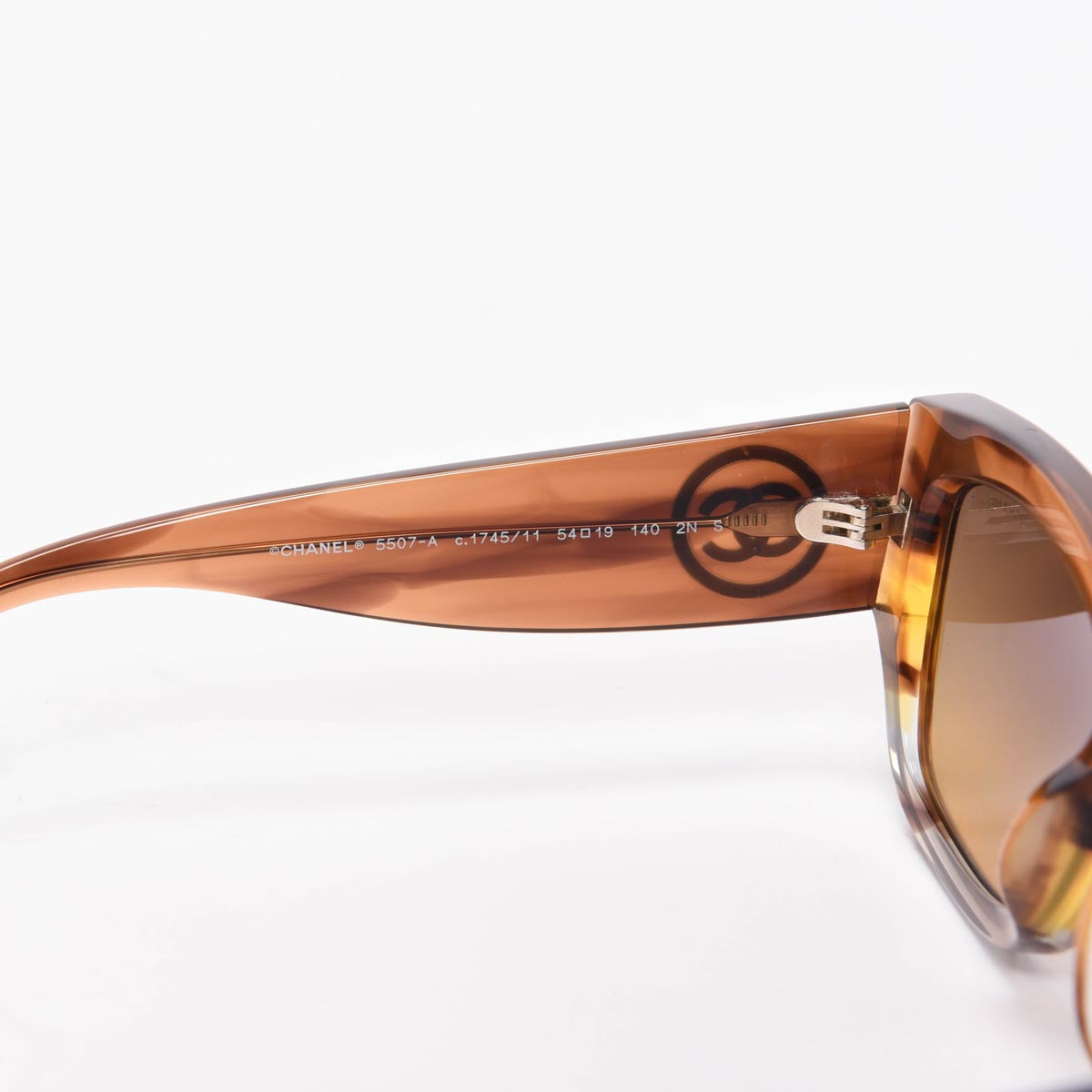Chanel Havana Gradient Rectangle CC Sunglasses