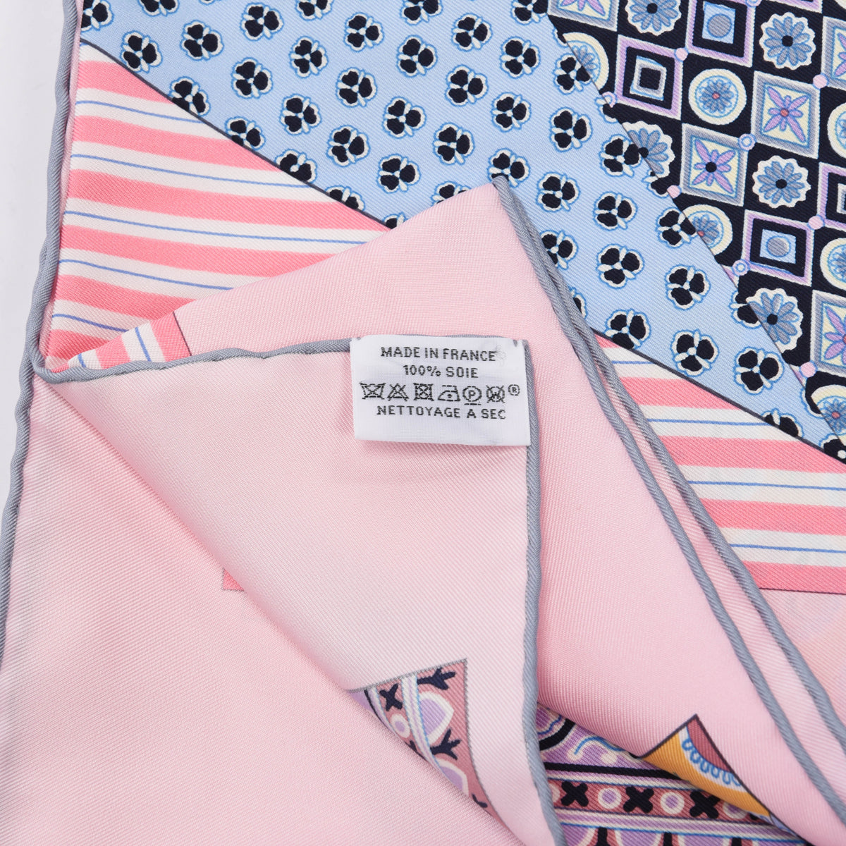 Hermes Rose Pale Silk L'Art Du Sarasa Scarf