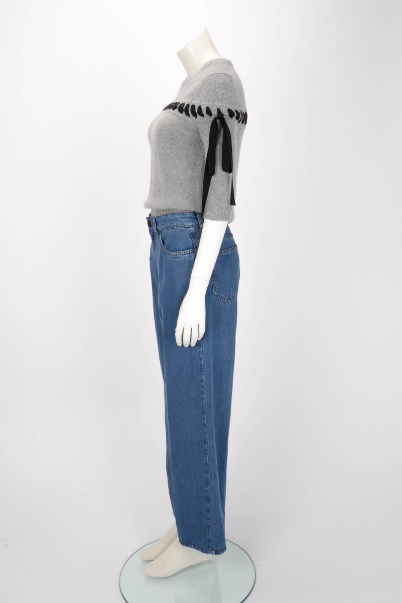 Miu Miu Blue Denim 5 Pocket Jeans 24
