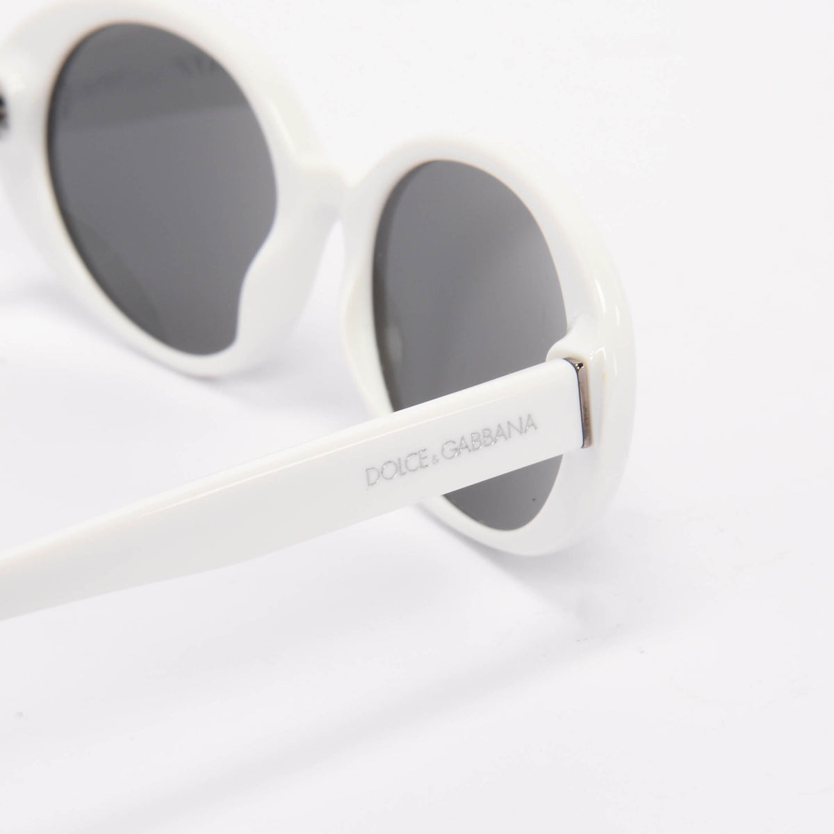 Dolce & Gabbana White Re-Edition DNA Sunglasses