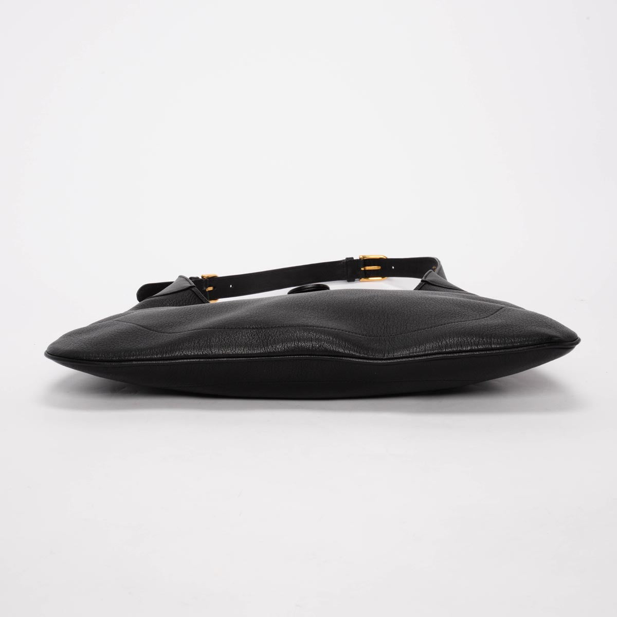 Gucci Black Grained Calfskin Large Aphrodite Shoulder Bag
