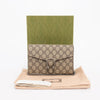 Gucci Beige GG Supreme Dionysus Wallet on Chain - Blue Spinach