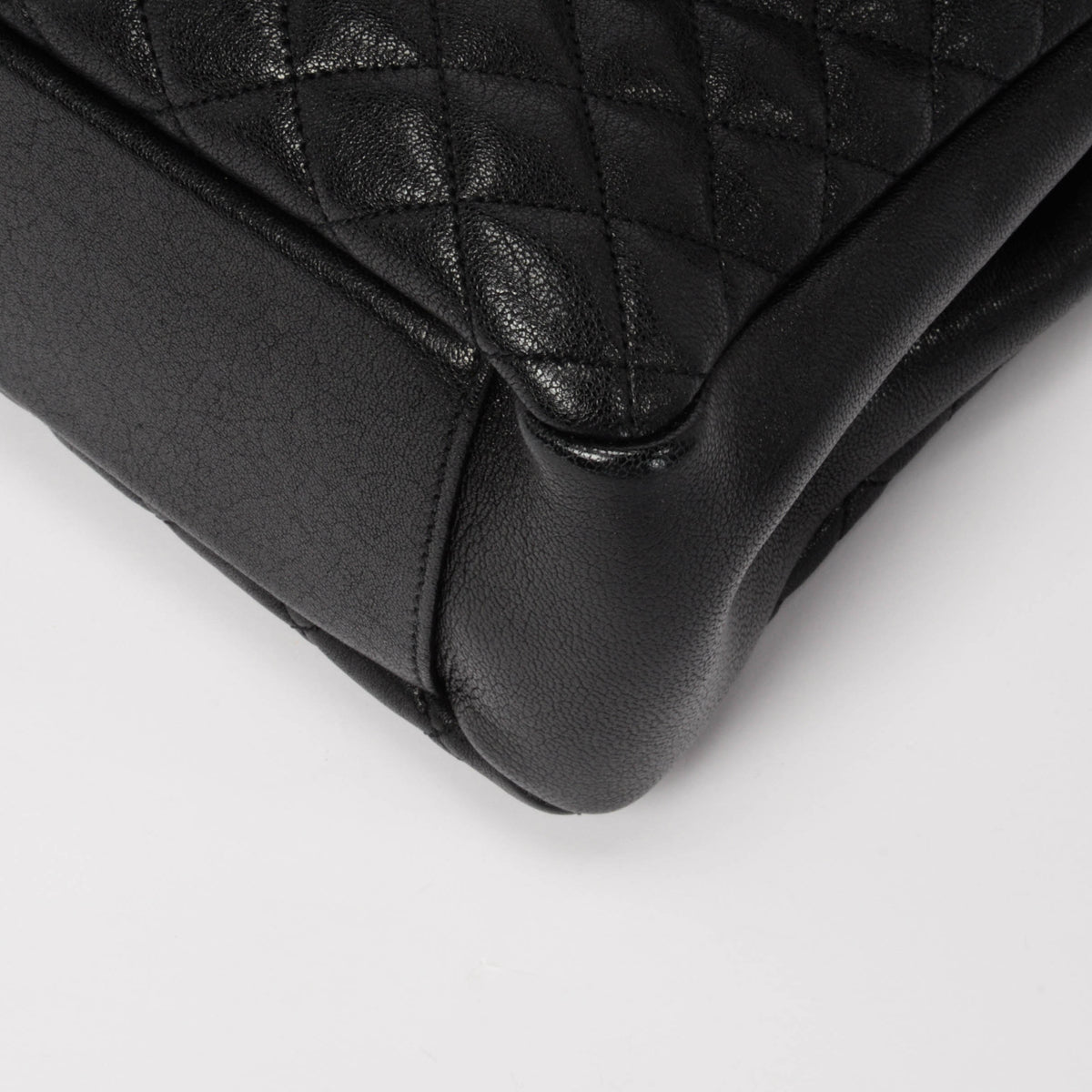 Saint Laurent Black Calfskin Large Monogram Envelope Satchel