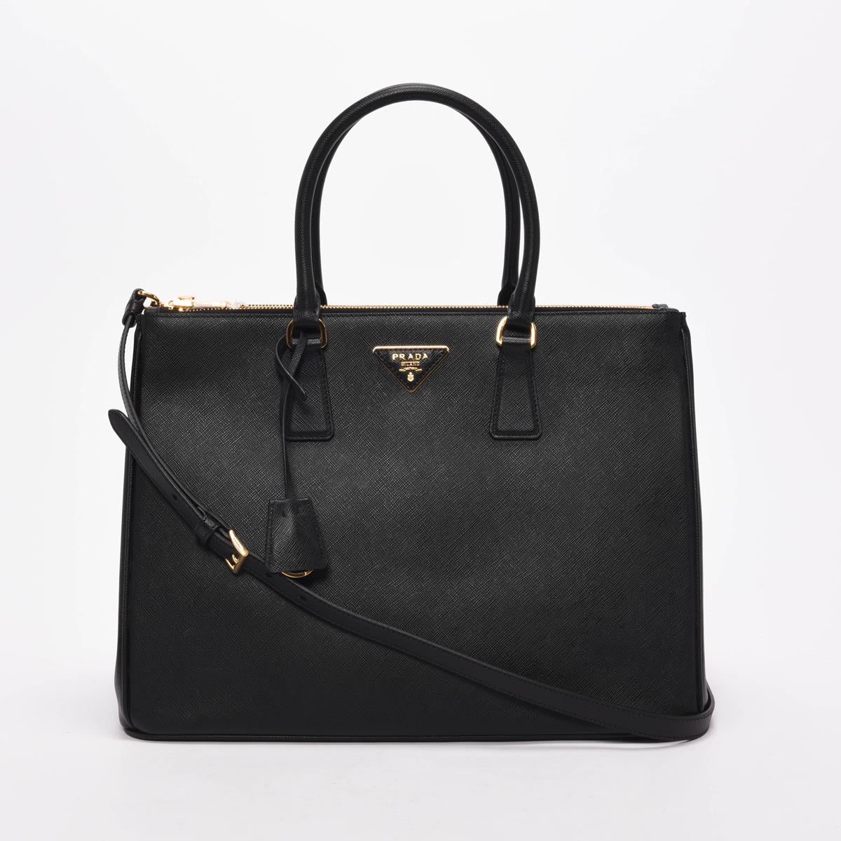 Prada Black Saffiano Large Galleria Tote