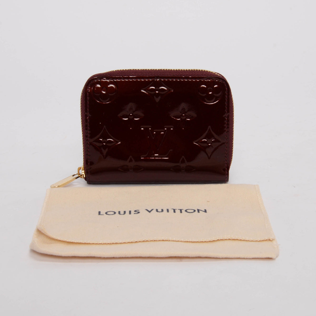 Louis Vuitton Rouge Fauviste Vernis Zippy Coin Purse