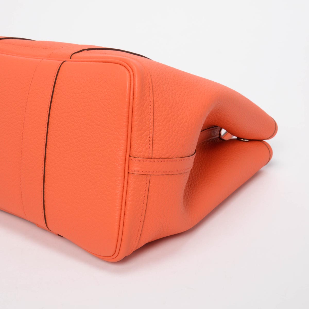 Hermes Orange Poppy Negonda Canvas Lined Garden Party 36