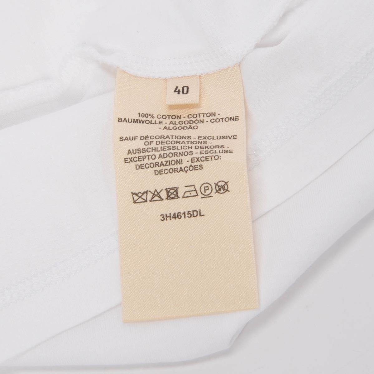 Hermes White Cotton Mosaique H Embroidered Tunic FR 40