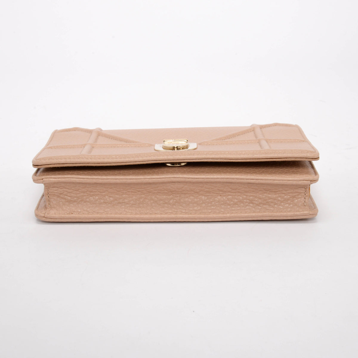Dior Nude Calfskin Diorama Wallet On Chain