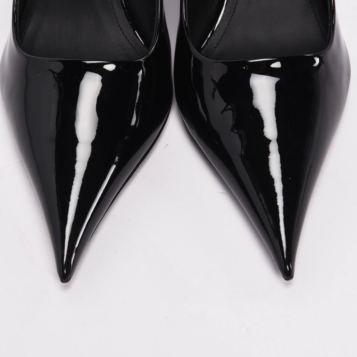 Ferragamo Black Patent Viola Wedges 10.5