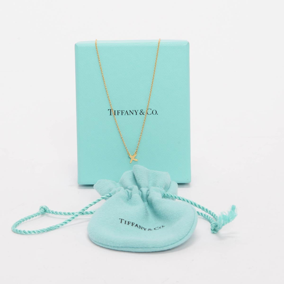 Tiffany & Co 18k Yellow Gold Paloma's Grafitti X Necklace