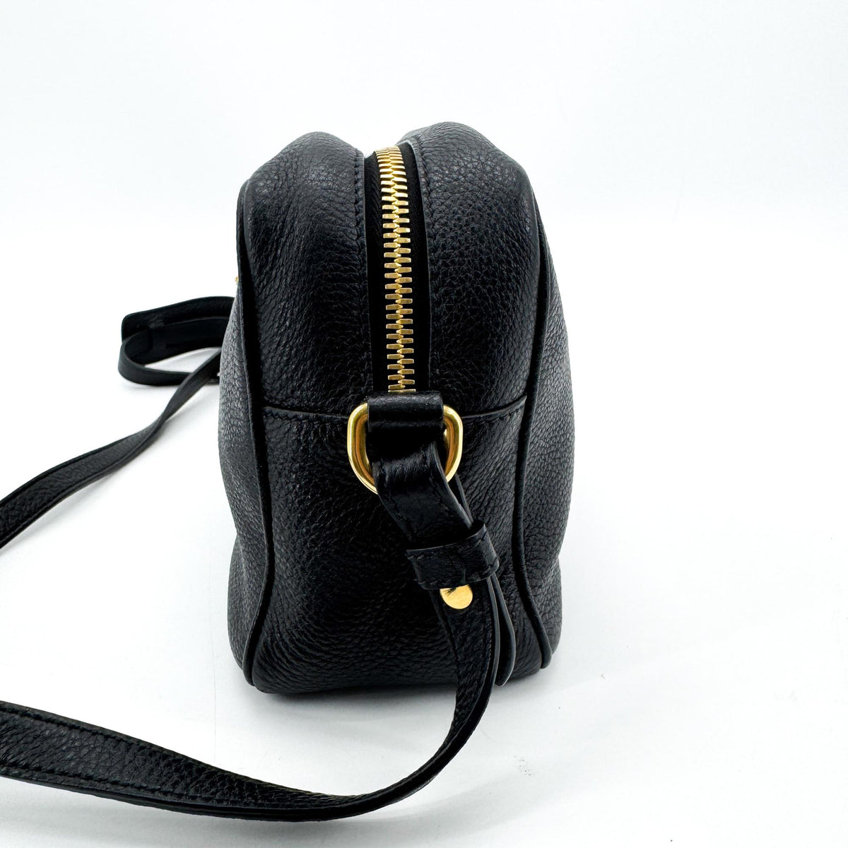 Prada Black Vitello Phenix Camera Bag