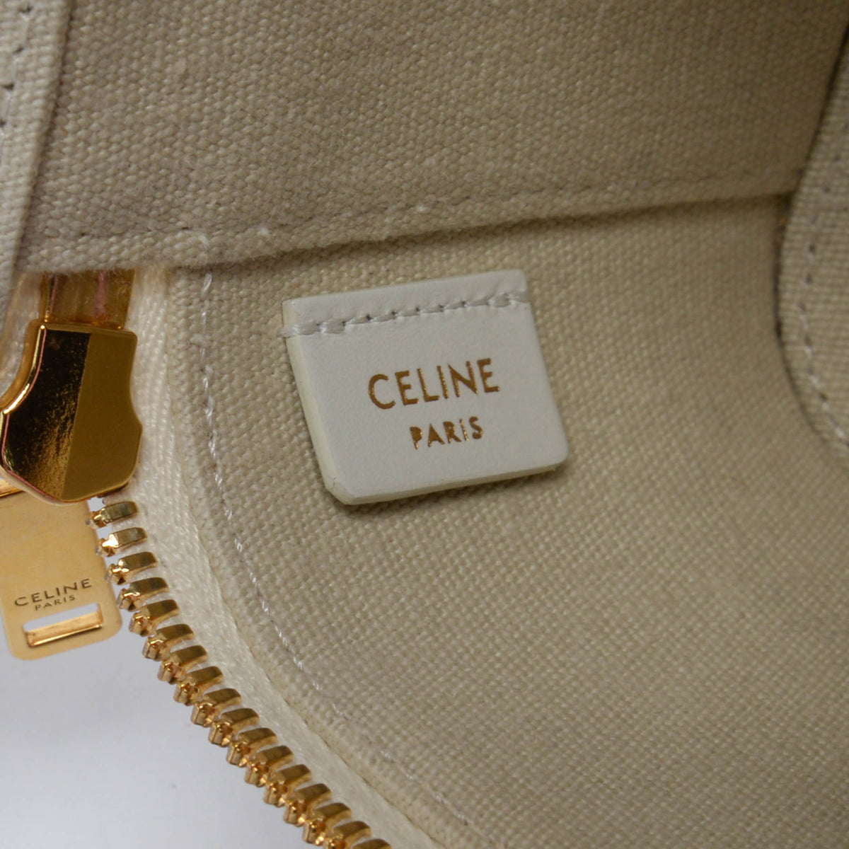Celine Red & Blue Triomphe Canvas Vanity Case Mini Bag