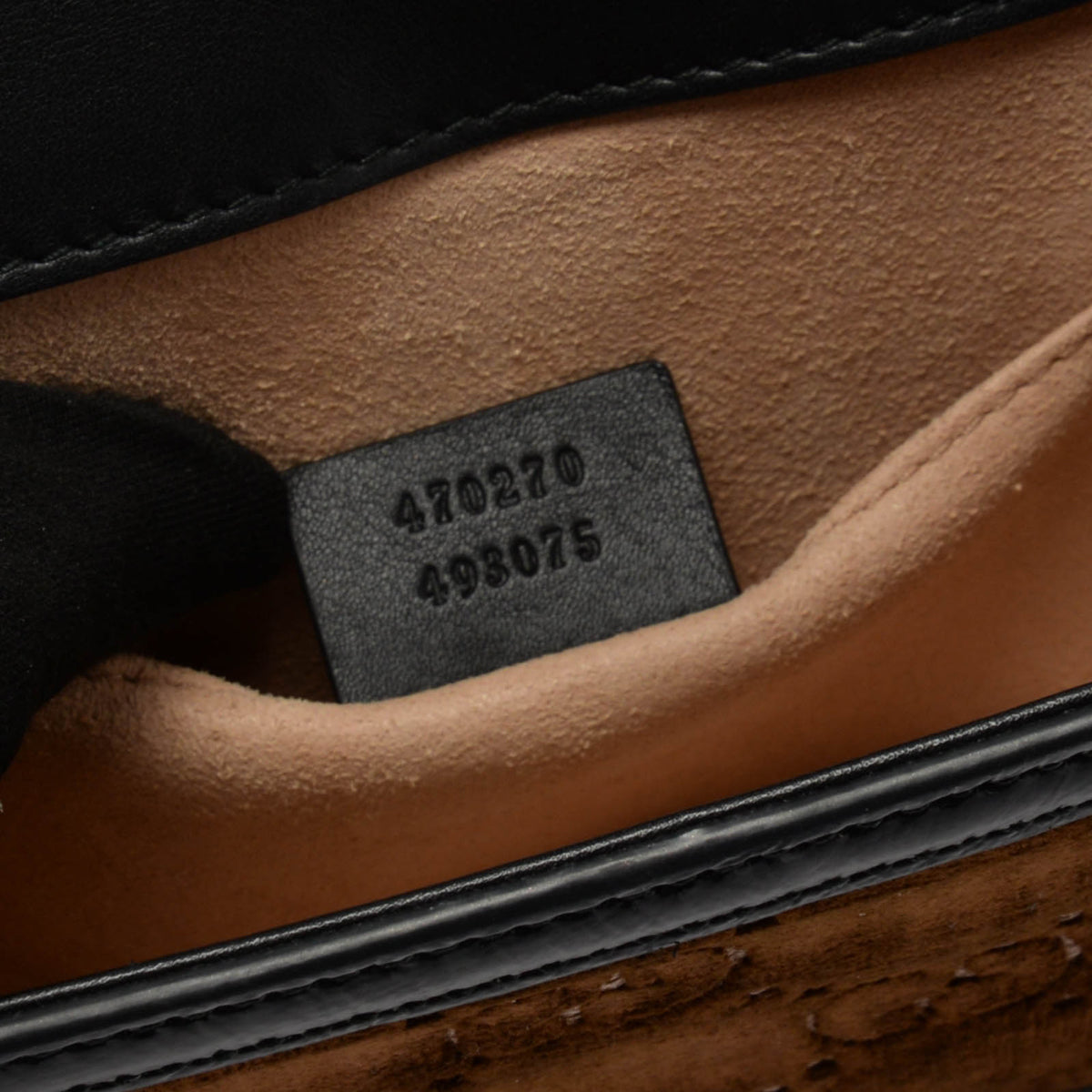 Gucci Brown GG Velvet Mini Sylvie Bag