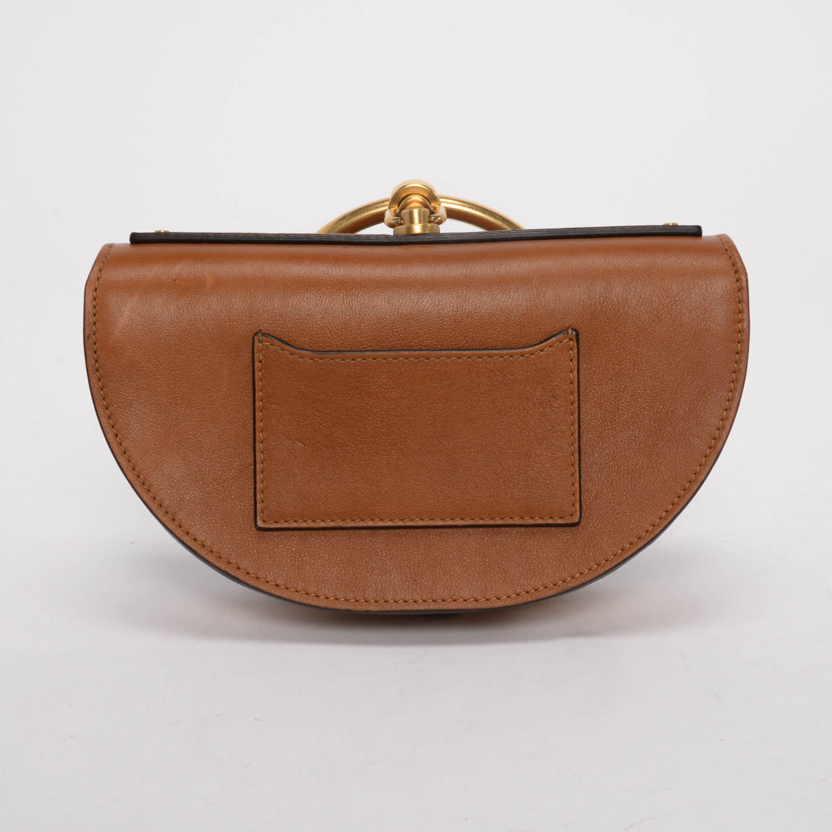 Chloe Tan Calfskin Nile Minaudiere Bracelet Bag