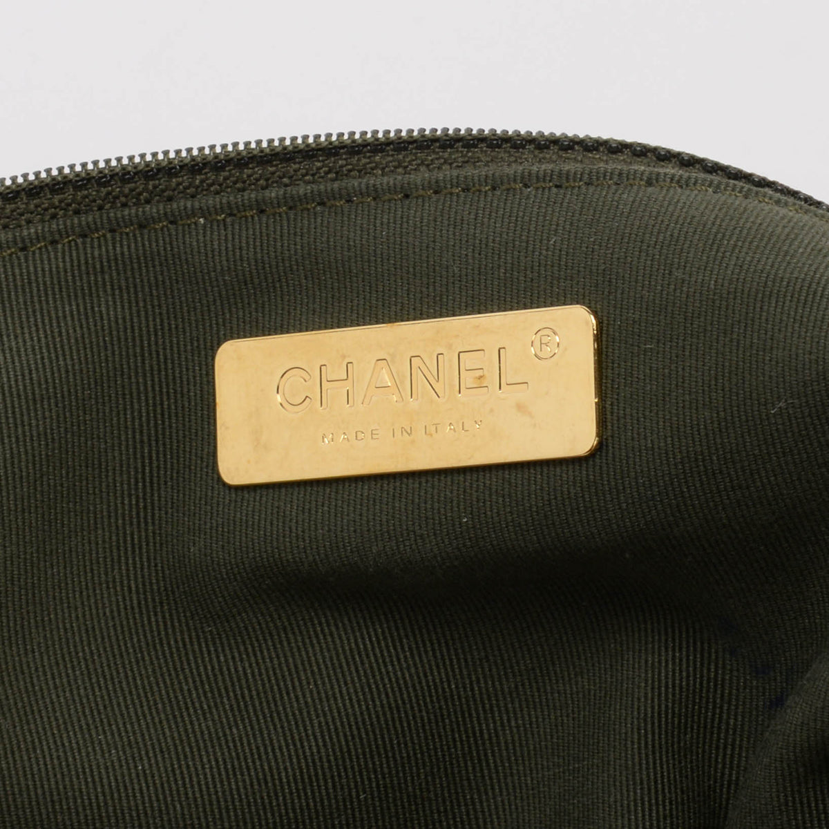 Chanel Khaki Goatskin Maxi Chanel 19 Flap Bag