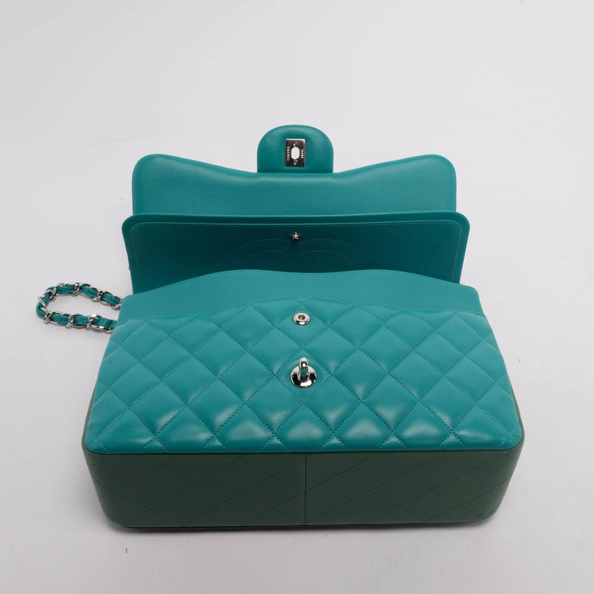 Chanel Tri-Colour Lambskin Jumbo Double Flap Bag